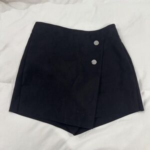 Zara Black Skirt with Silver Buttons